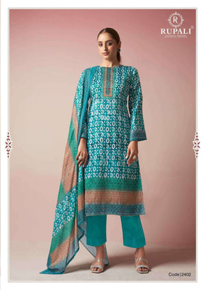 Rupali Fashion Nimrit Pure Jam Satin Designer Dress Material - Amrah Wholesale