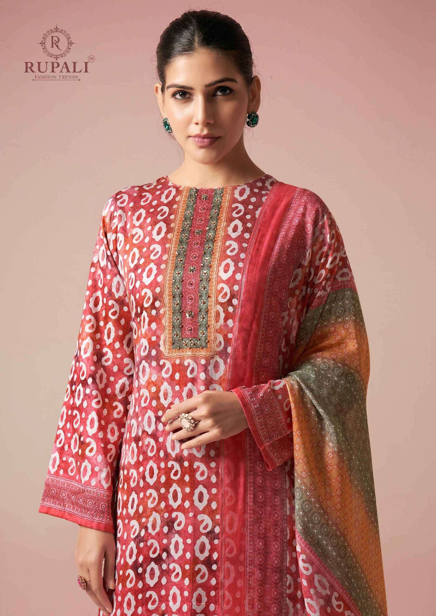 Rupali Fashion Nimrit Pure Jam Satin Designer Dress Material