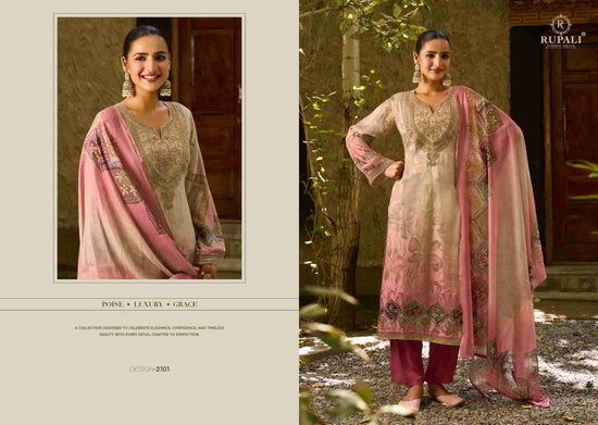 Rupali Fashion Nivoraa Viscose Gajji Jacquard Designer Dress Material