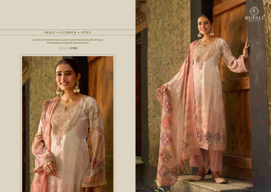 Rupali Fashion Nivoraa Viscose Gajji Jacquard Designer Dress Material