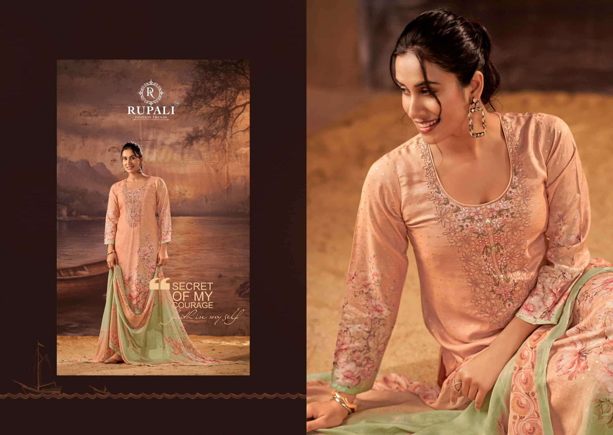 Rupali Fashion Noor Dress Material Wholesale Catalogue - Amrah Wholesale