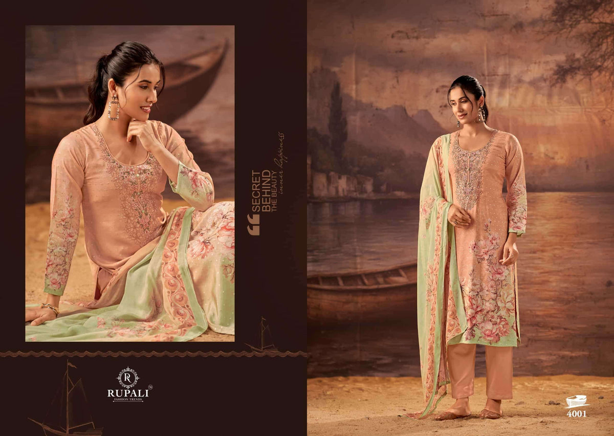 Rupali Fashion Noor Dress Material Wholesale Catalogue - Amrah Wholesale