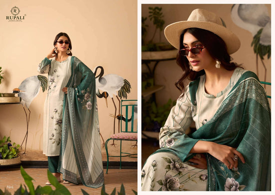 Rupali Fashion Portfolio Jam Satin Digital Printed Dress Material - Amrah Wholesale