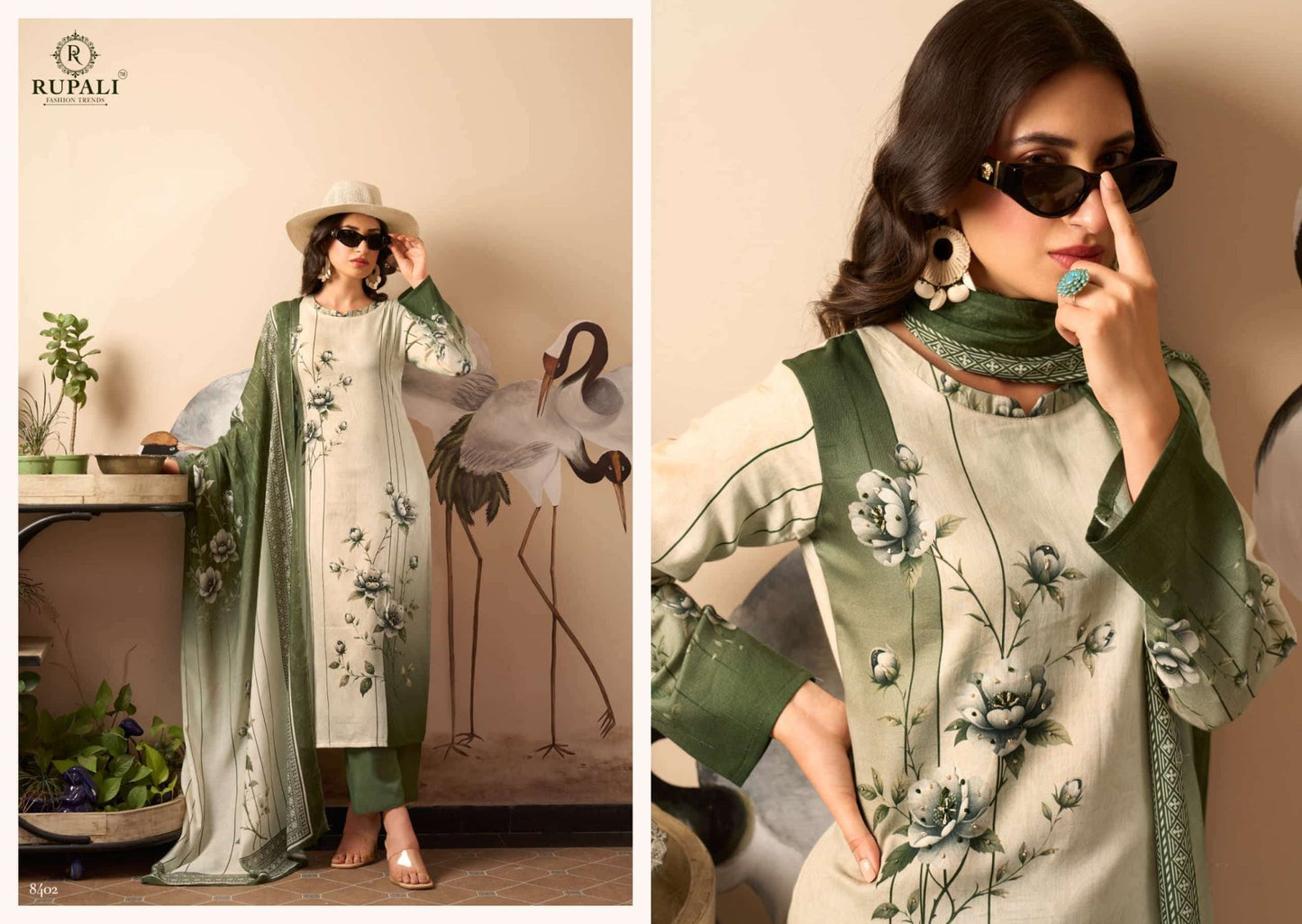 Rupali Fashion Portfolio Jam Satin Digital Printed Dress Material - Amrah Wholesale