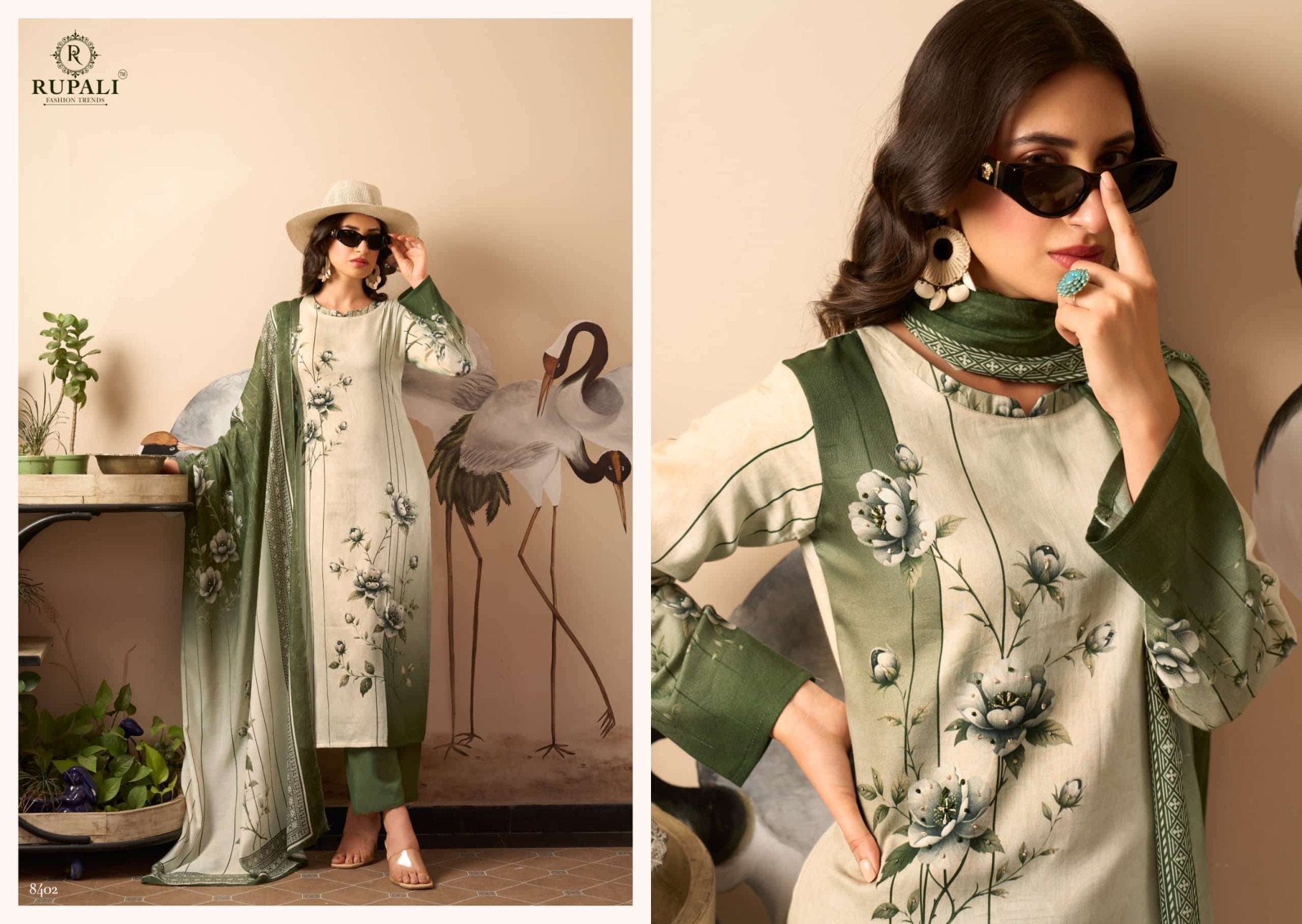 Rupali Fashion Portfolio Jam Satin Digital Printed Dress Material - Amrah Wholesale