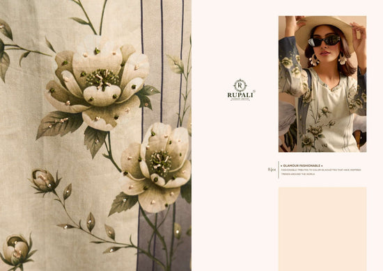 Rupali Fashion Portfolio Jam Satin Digital Printed Dress Material - Amrah Wholesale