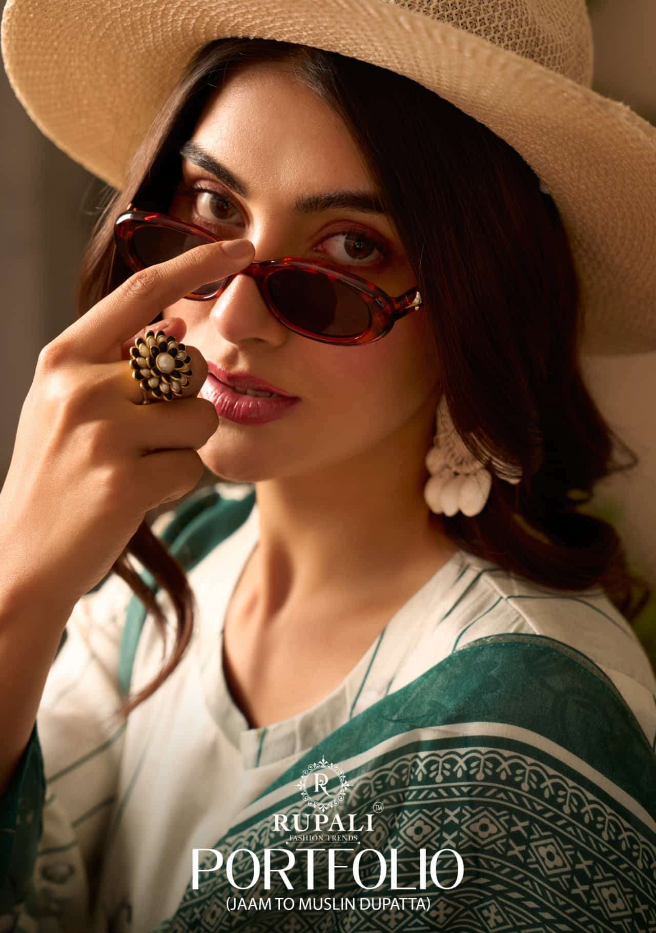 Rupali Fashion Portfolio Jam Satin Digital Printed Dress Material - Amrah Wholesale