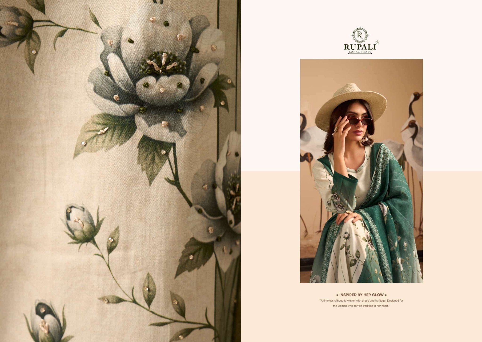 Rupali Fashion Portfolio Jam Satin Digital Printed Dress Material - Amrah Wholesale