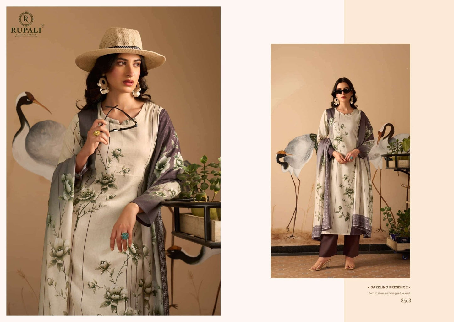 Rupali Fashion Portfolio Jam Satin Digital Printed Dress Material - Amrah Wholesale