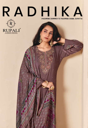 Rupali Fashion Radhika Viscose Pashmina Unstitched Dress Material