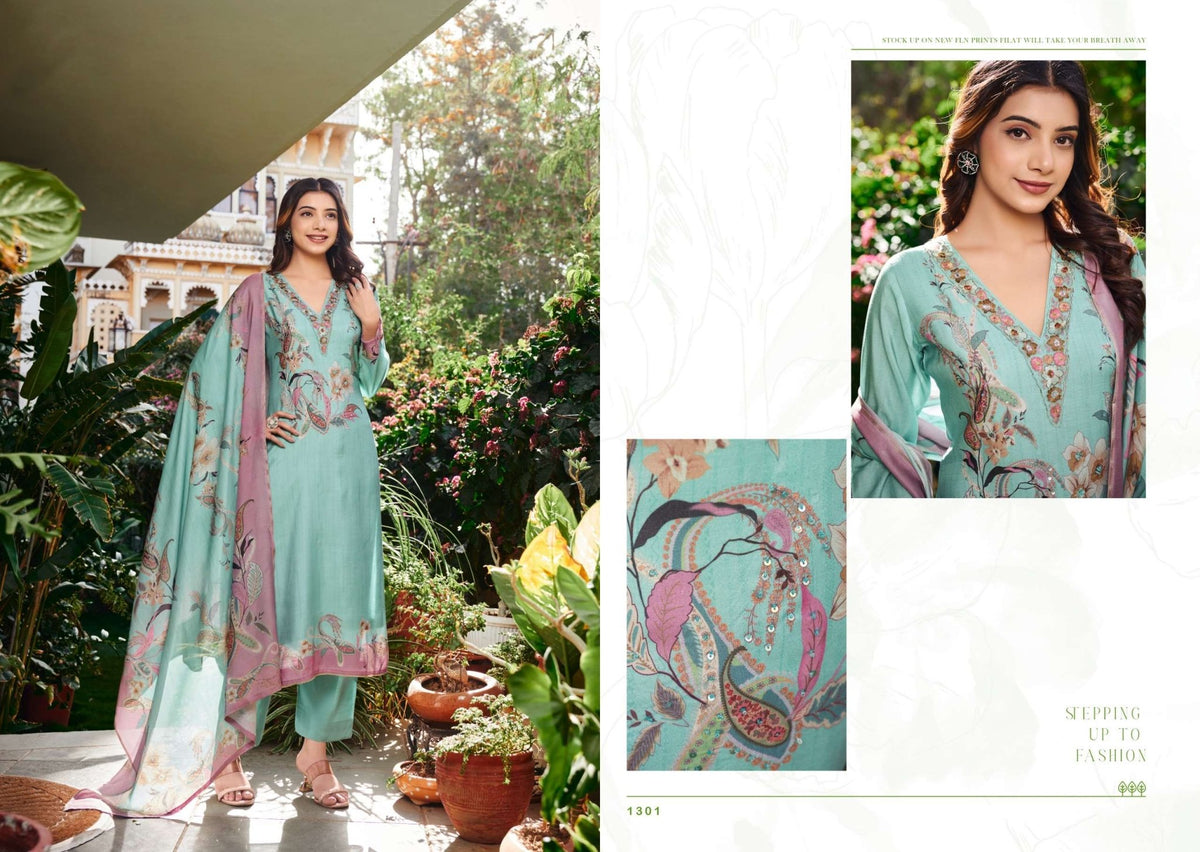Rupali Fashion Rahi Vol 2 Premium Digital Printed Muslin Suit - Amrah Wholesale