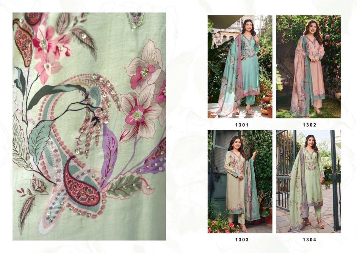 Rupali Fashion Rahi Vol 2 Premium Digital Printed Muslin Suit - Amrah Wholesale