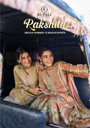 Rupali Fashion Rakshita Vol 2 Premium Muslin Dress Material - Amrah Wholesale