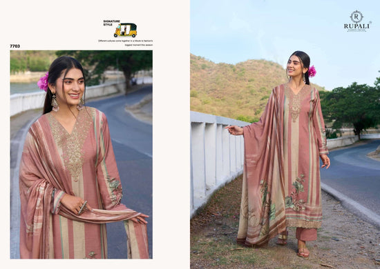Rupali Fashion Rakshita Vol 2 Premium Muslin Dress Material - Amrah Wholesale