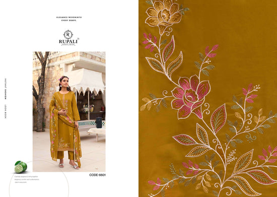 Rupali Fashion Riyasat Jaam Satin Embroidered Salwar Suit Set