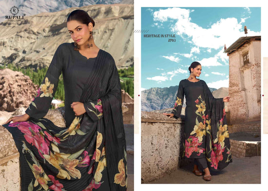 Rupali Fashion Rosie Pashmina Digital Printed Dress Material