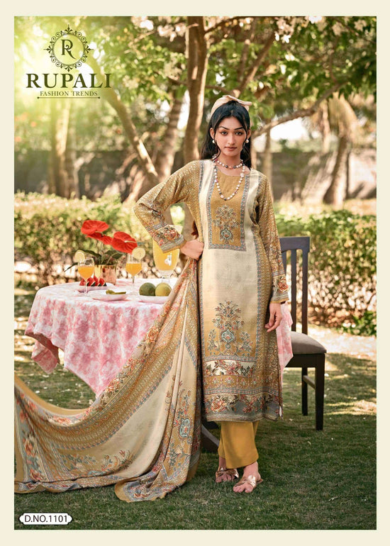 Rupali Fashion Ruhaniyat Muslin Dress Material