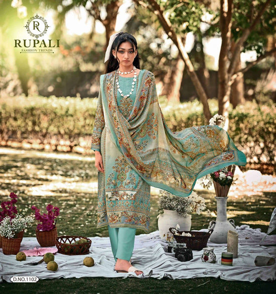 Rupali Fashion Ruhaniyat Muslin Dress Material