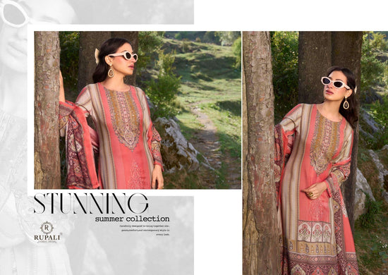 Rupali Fashion Saaz Muslin Viscose Dress Material - Amrah Wholesale