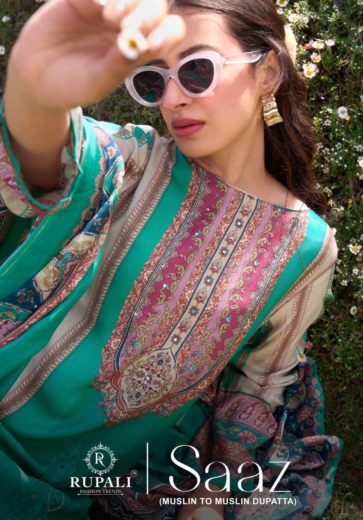 Rupali Fashion Saaz Muslin Viscose Dress Material