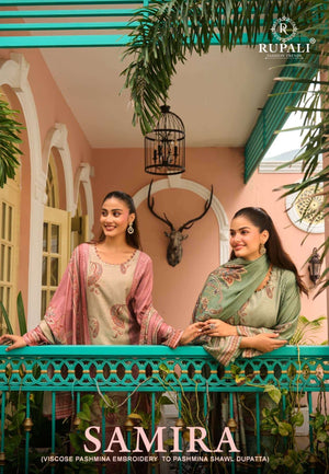 Rupali Fashion Samira Pashmina Embroidered Salwar Suit