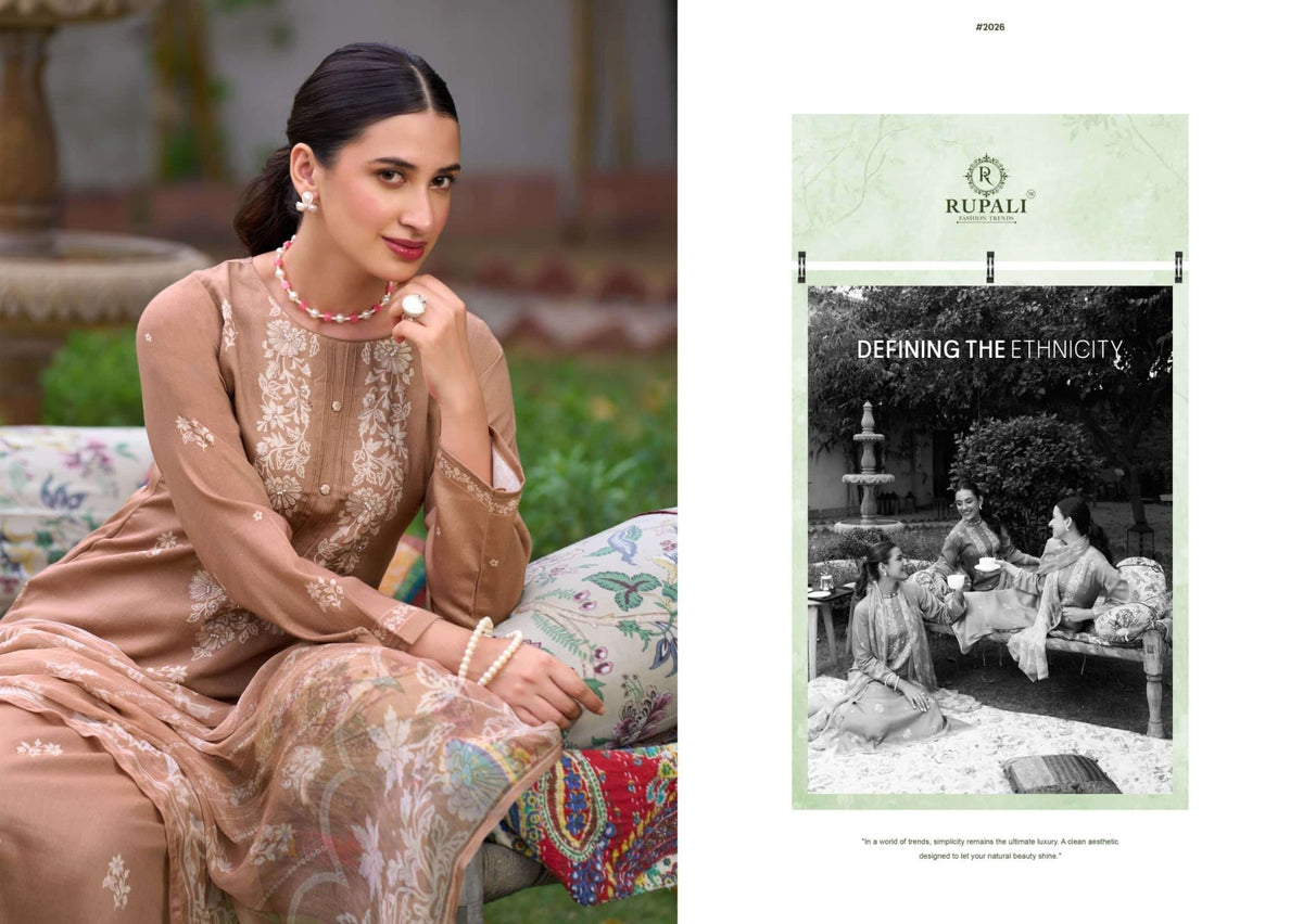 Rupali Fashion Shararat Jam Satin Dress Material - Amrah Wholesale