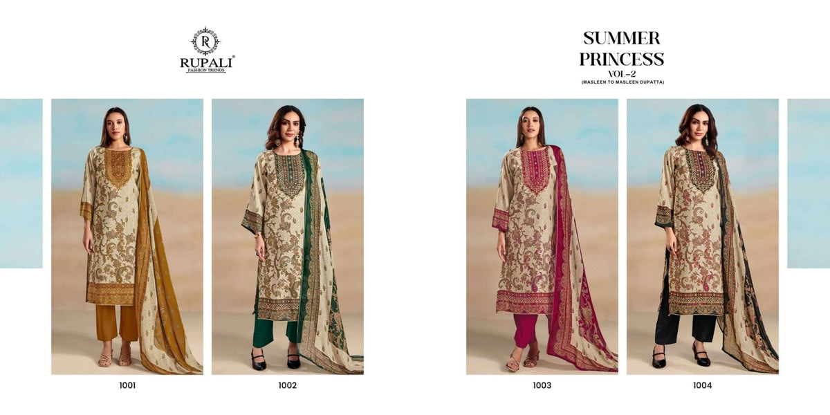 Rupali Fashion The Summer Princess Vol 2 Dress Material Wholesale Catalogue - Amrah Wholesale