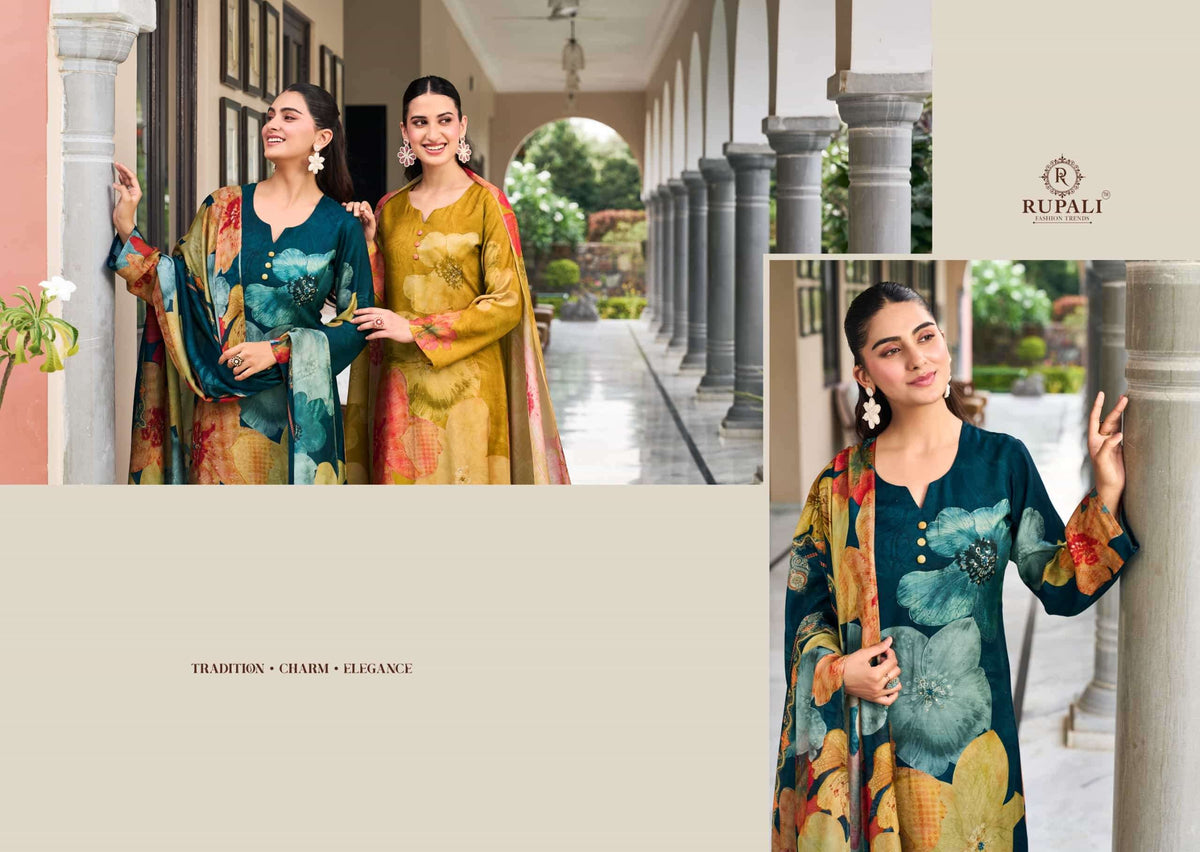 Rupali Fashion Takshi Pure Viscose Muslin Dress Material