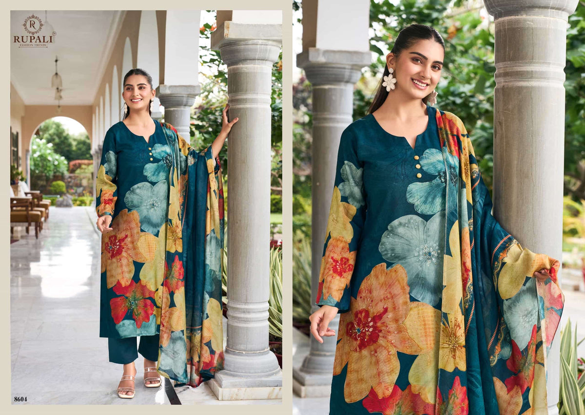 Rupali Fashion Takshi Pure Viscose Muslin Dress Material