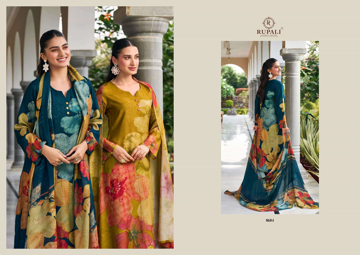Rupali Fashion Takshi Pure Viscose Muslin Dress Material