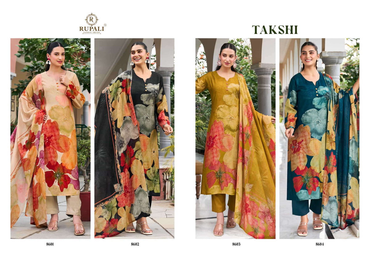 Rupali Fashion Takshi Pure Viscose Muslin Dress Material