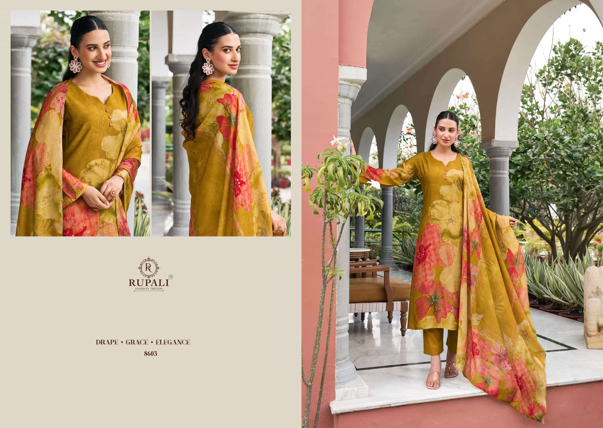 Rupali Fashion Takshi Pure Viscose Muslin Dress Material