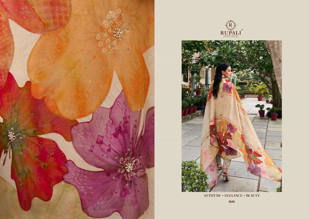 Rupali Fashion Takshi Pure Viscose Muslin Dress Material