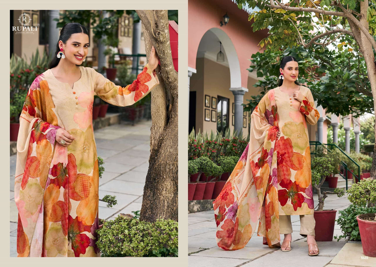 Rupali Fashion Takshi Pure Viscose Muslin Dress Material