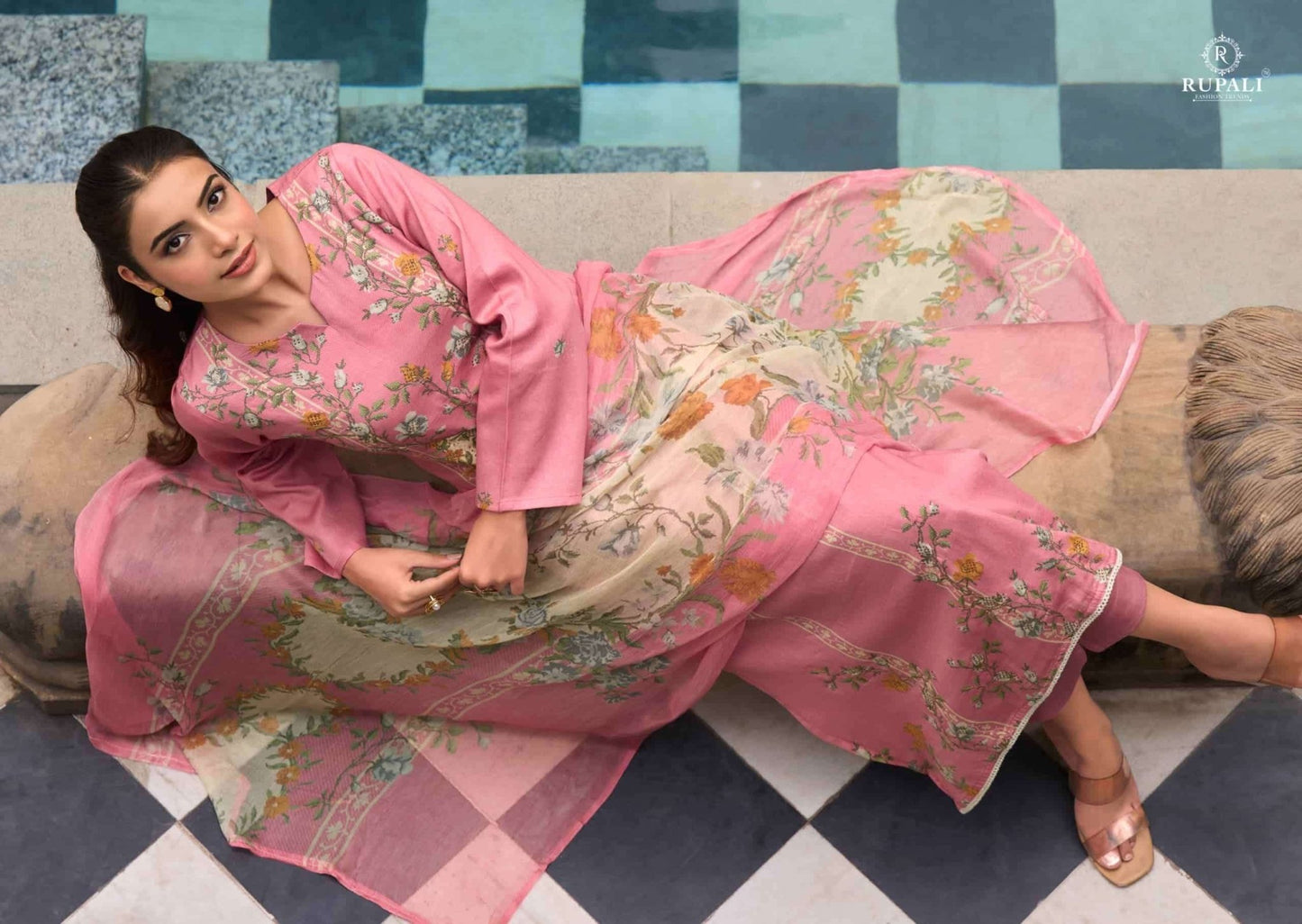 Rupali Fashion Tarang Jam Satin Dress Material - Amrah Wholesale