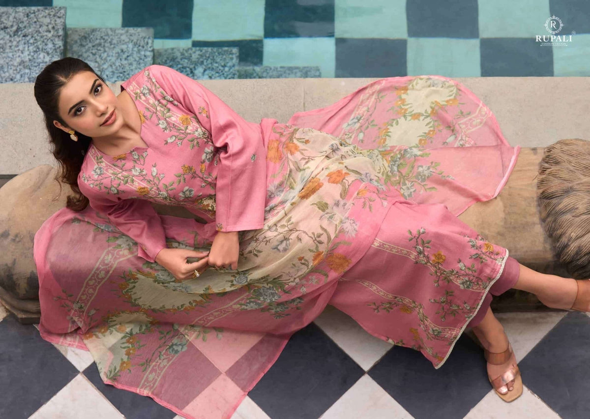 Rupali Fashion Tarang Jam Satin Dress Material - Amrah Wholesale