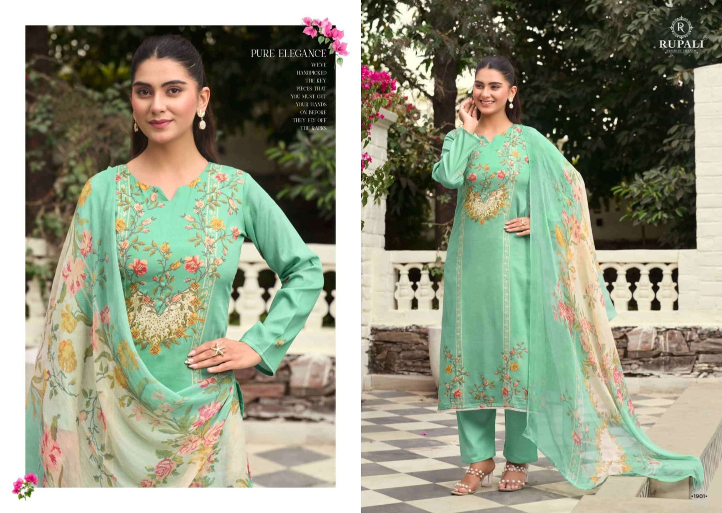 Rupali Fashion Tarang Jam Satin Dress Material - Amrah Wholesale