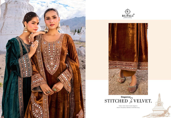 Rupali Fashion Teri Mohabbat Pure Viscose Velvet Zardosi Suit