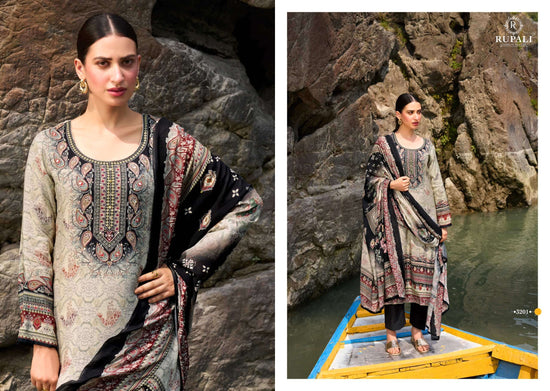 Rupali Fashion The Soulmate Viscose Muslin Dress Material