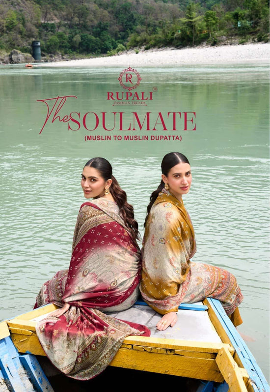 Rupali Fashion The Soulmate Viscose Muslin Dress Material