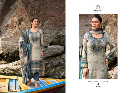 Rupali Fashion The Soulmate Viscose Muslin Dress Material