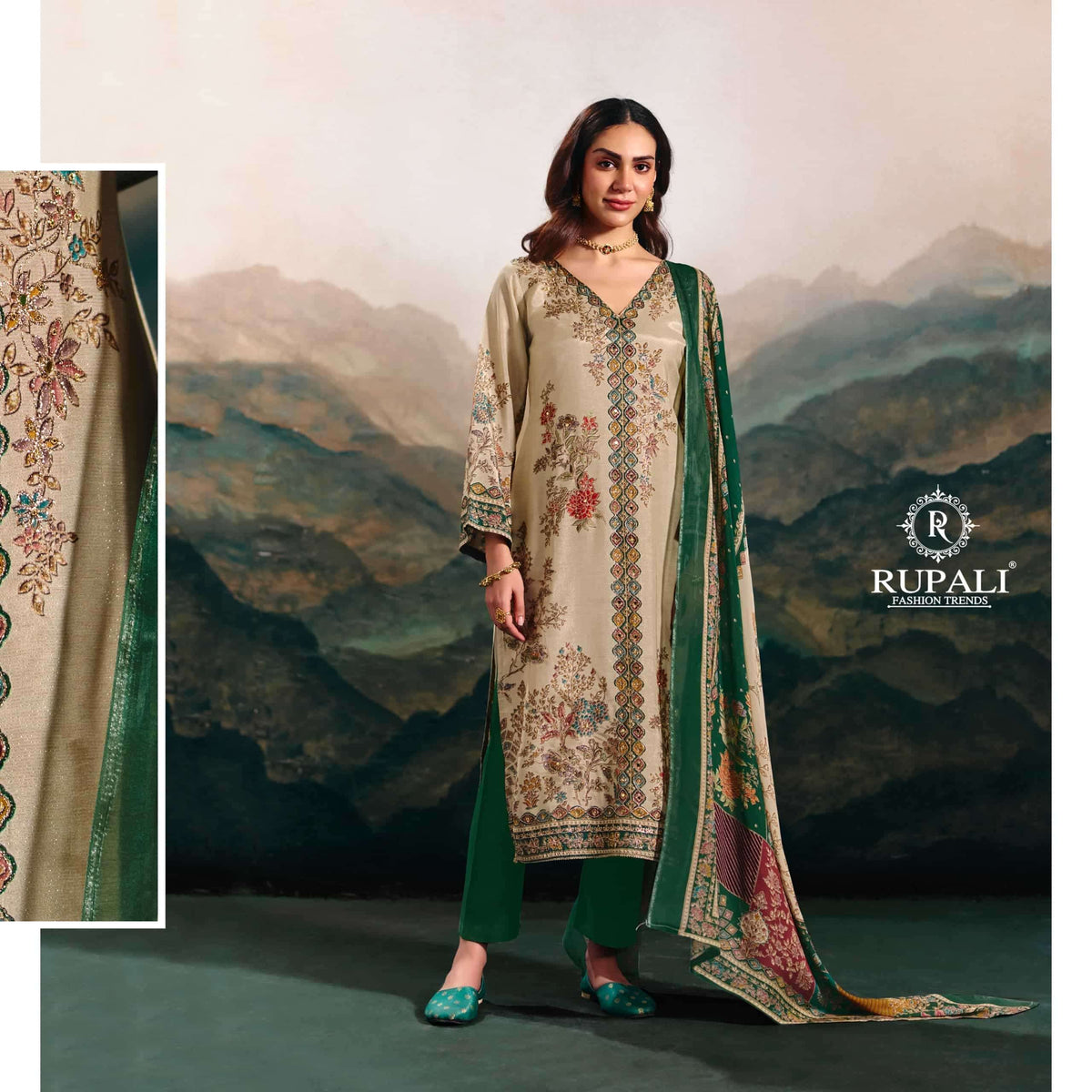 Rupali Fashion The Summer Princess Vol 3 Viscose Muslin Dress Material - Amrah Wholesale