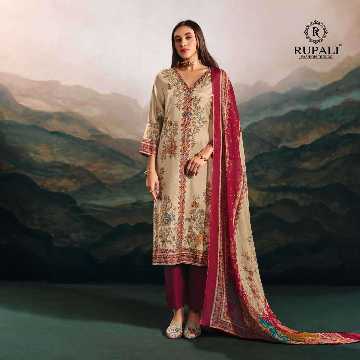 Rupali Fashion The Summer Princess Vol 3 Viscose Muslin Dress Material - Amrah Wholesale