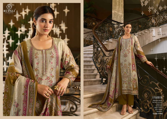 Rupali Fashion The Summer Princess Vol 5 Premium Viscose Muslin Dress Material - Amrah Wholesale