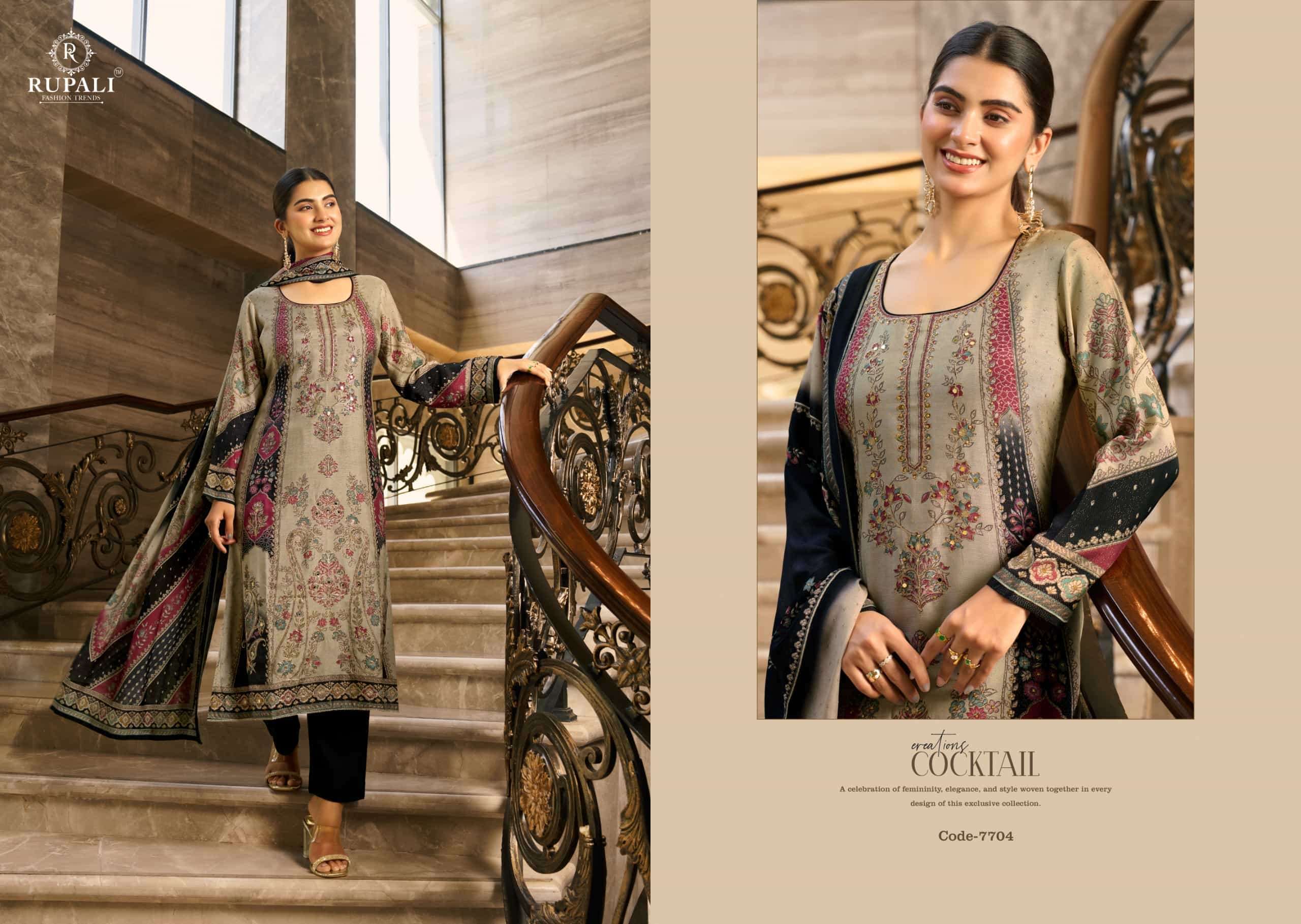 Rupali Fashion The Summer Princess Vol 5 Premium Viscose Muslin Dress Material