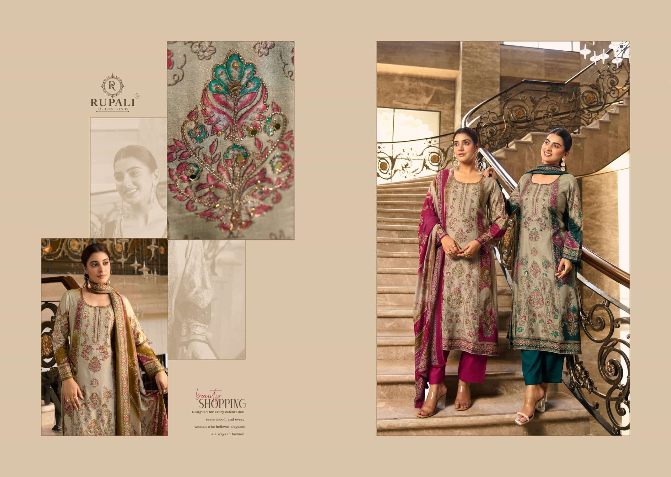 Rupali Fashion The Summer Princess Vol 5 Premium Viscose Muslin Dress Material