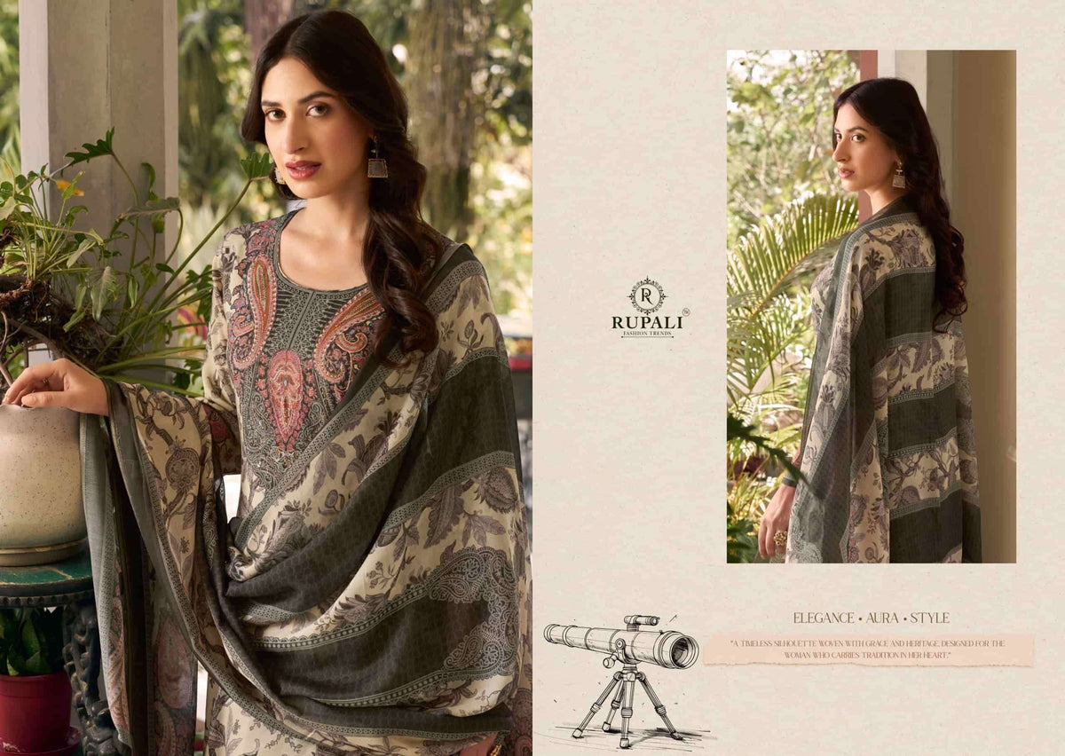 Rupali Fashion Gul Sitara Viscose Muslin Dress Material