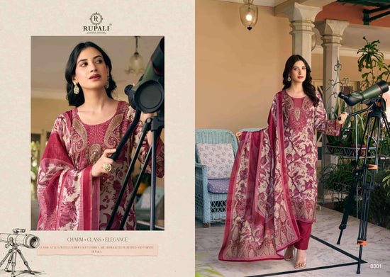 Rupali Fashion Gul Sitara Viscose Muslin Dress Material