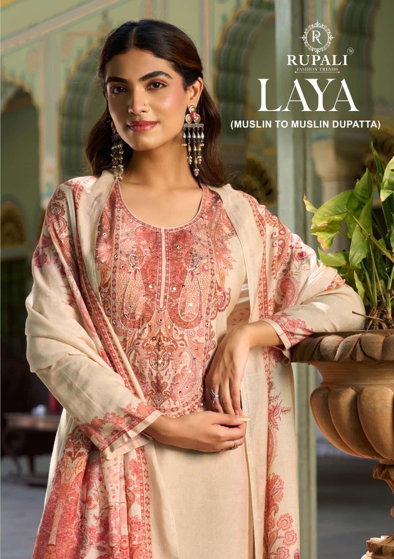 Rupali Fashion Laya Premium Muslin Dress Material