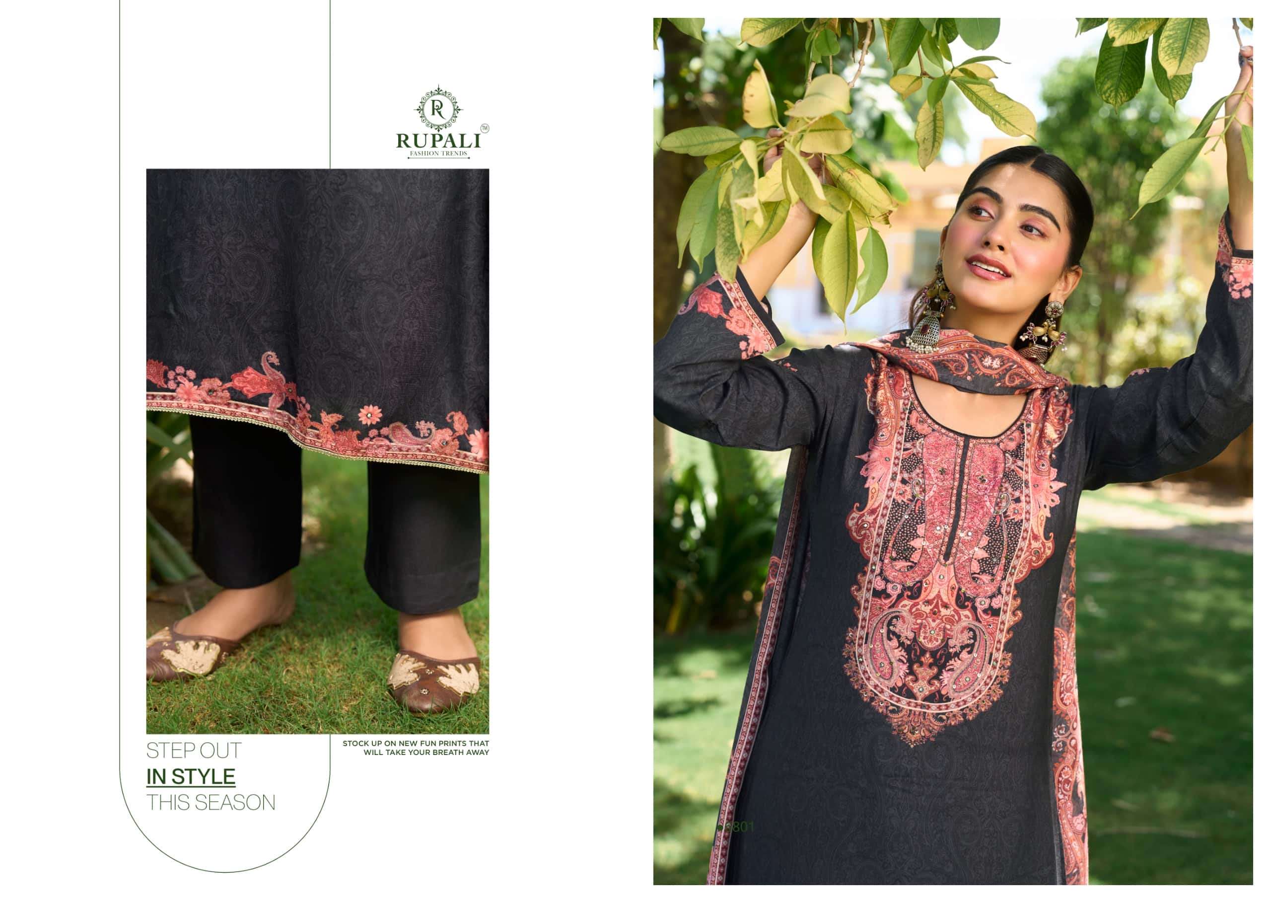 Rupali Fashion Laya Premium Muslin Dress Material